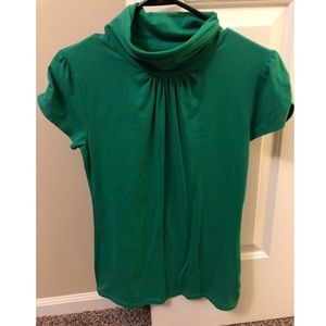 Green Turtle-Neck T-Shirt
